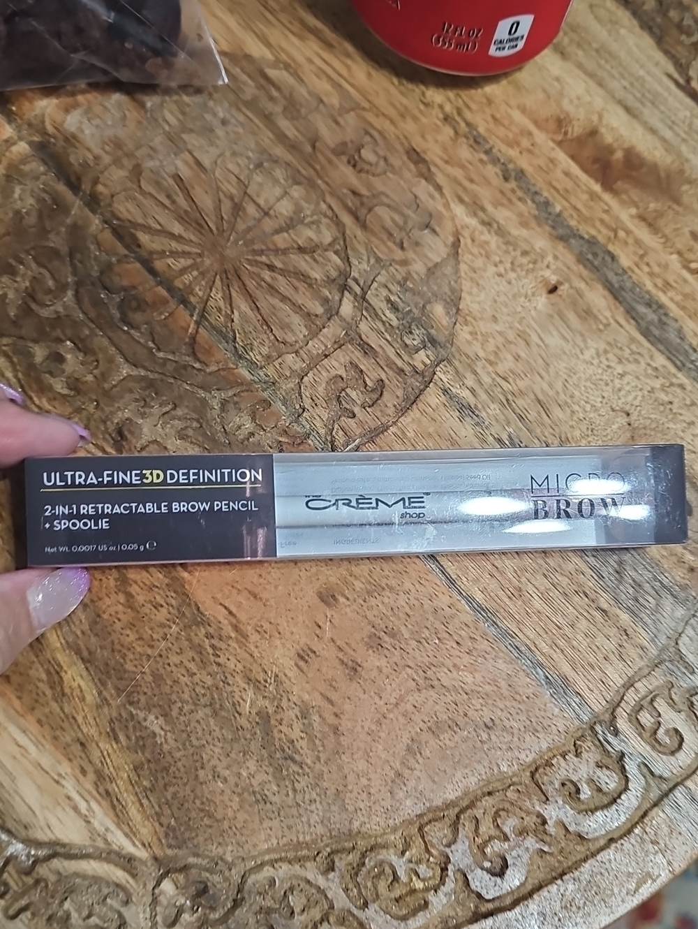 Crème Shop Micro Brow 2-in-1 Retractable Brow Pencil + Spoolie - Brown